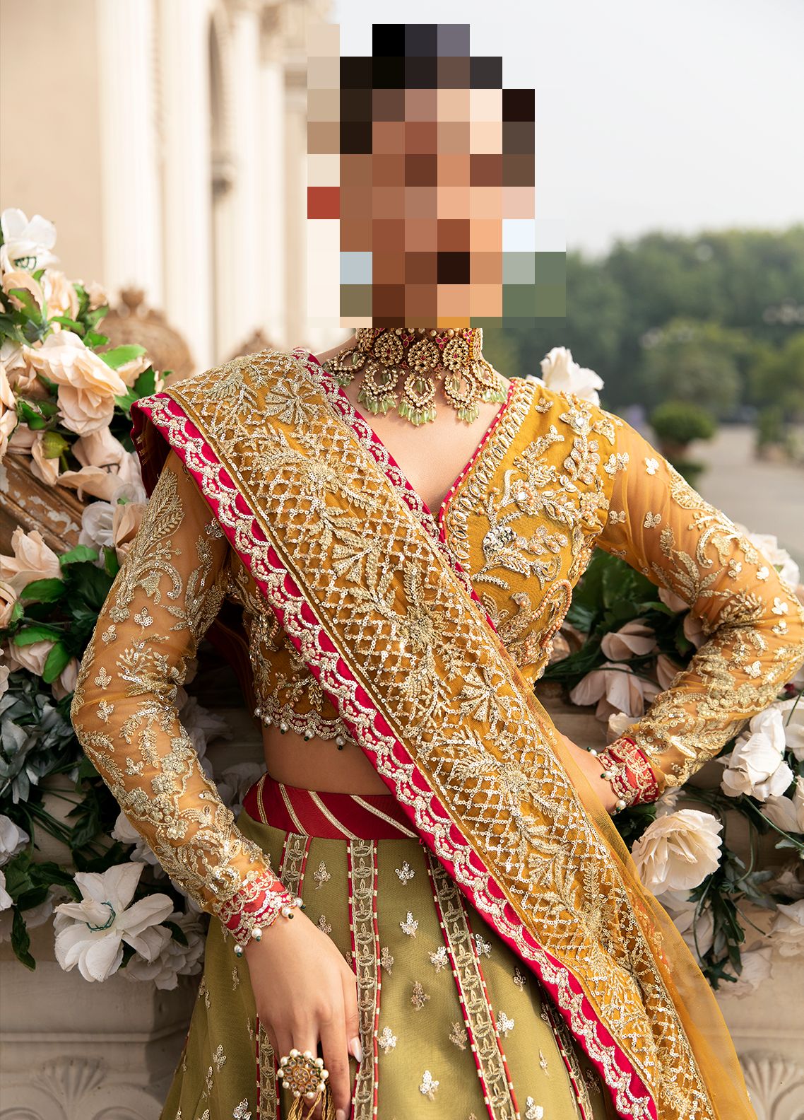 Fatima’s Mehndi Orange Bridal Lehenga