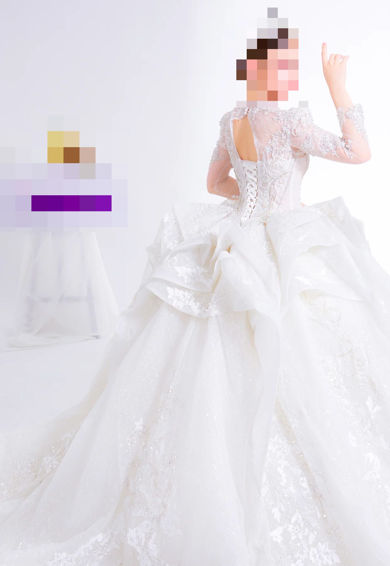 Fatima’s Silver Blue Wedding Dress